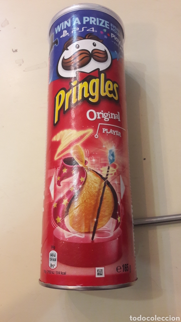 Caixas e caixinhas met&aacute;licas: caja vacia patatas Pringles Espa&ntilde;a 165 g
