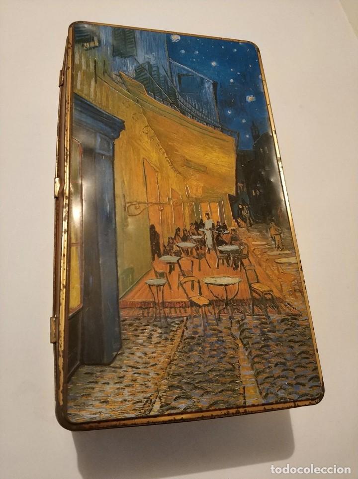 Cajas y cajitas met&aacute;licas: Bonita caja metalica cava codorniu terraza cafe de noche vincent van gogh arles