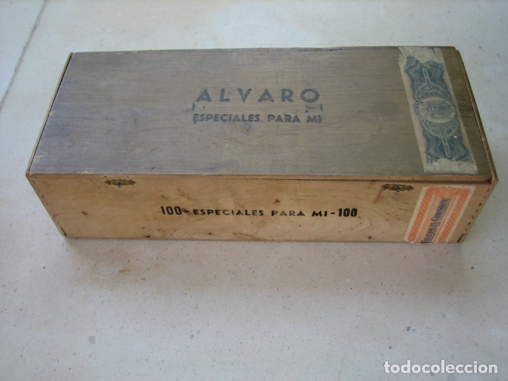 Boxes and metal boxes: Antigua caja de puros &Aacute;lvaro 100 especiales