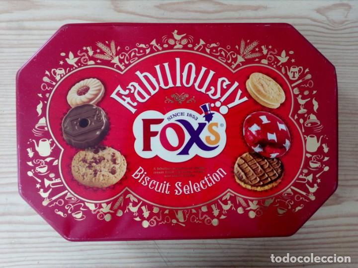 Boxes and metal boxes: Caja Metal Pasta Galletas Foxs Fabolously Biscuit Selection