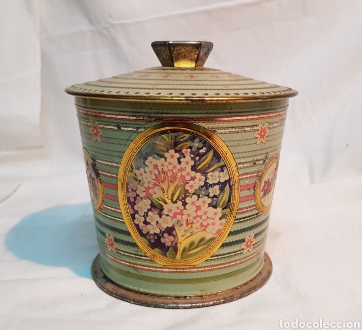 Cajas y cajitas met&aacute;licas: LATA GALLETERO BARET WARE ENGLAND