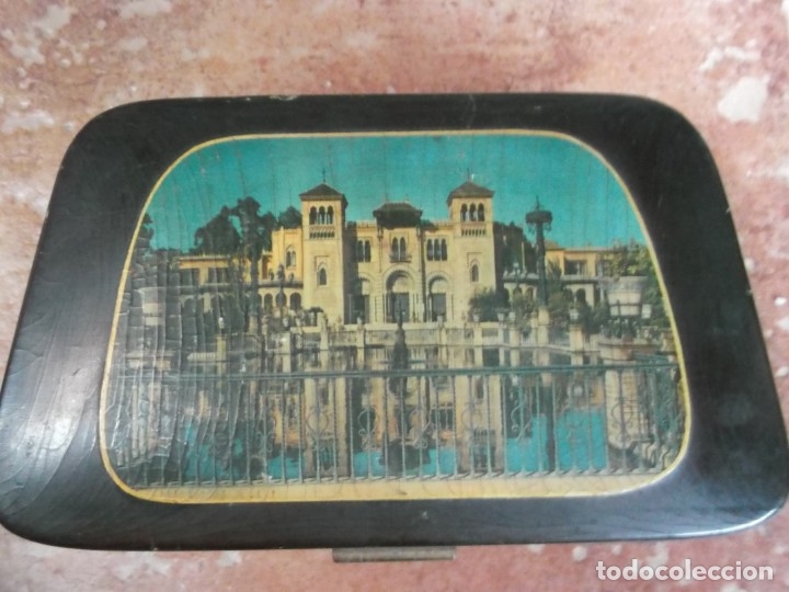 Cajas y cajitas met&aacute;licas: ANTIGUA CAJA JOYERO DE LA EXPOSICI&Oacute;N DEL 29-SEVILLA