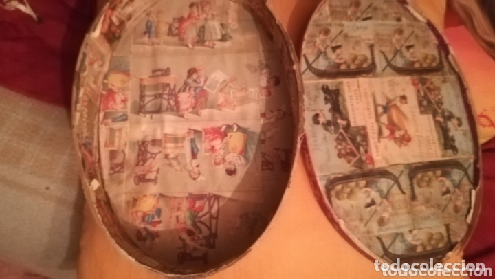 Casse e cassette metalliche: Antigua caja de madera, decorada por dentro con cromo antiguos