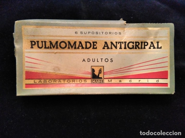 Cajas y cajitas met&aacute;licas: Antiguo medicamento ,caja medicina PULMONADE ANTIGRIPAL