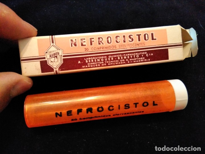 Cajas y cajitas met&aacute;licas: ANTIGUO MEDICAMENTO ,CAJA MEDICINA NEFROCISTOL