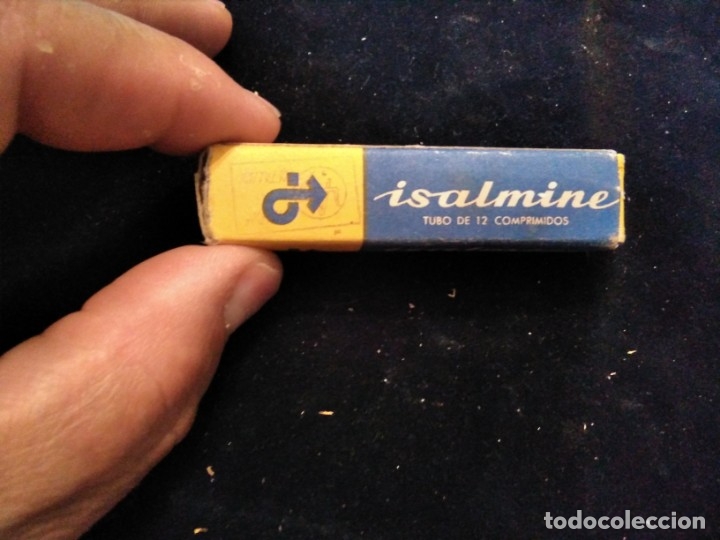 Cajas y cajitas met&aacute;licas: ANTIGUO MEDICAMENTO ,CAJA MEDICINA ISALMINE