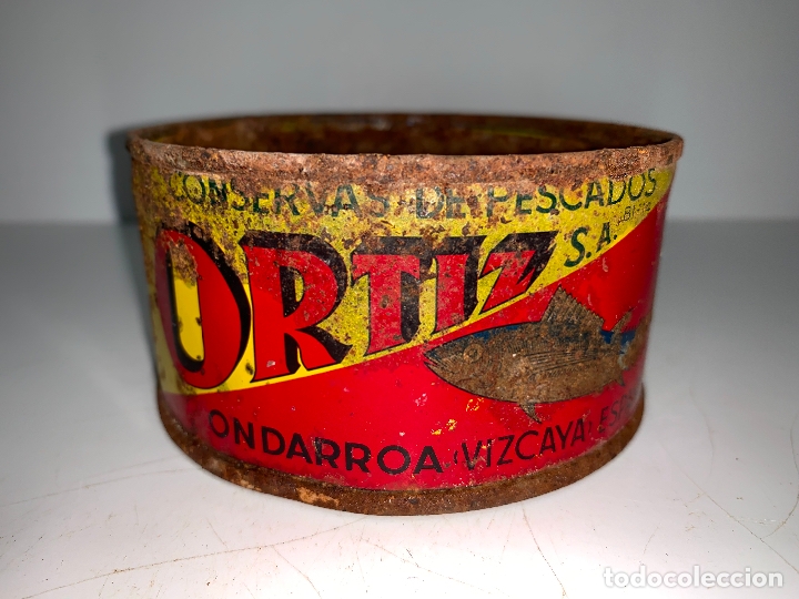 Bo&icirc;tes et petites bo&icirc;tes m&eacute;talliques: ANTIGUA LATA DE CONSERVAS,BONITO DEL NORTEZ *ORTIZ*ONDARROA,VIZCAYA 360 GRAMOS