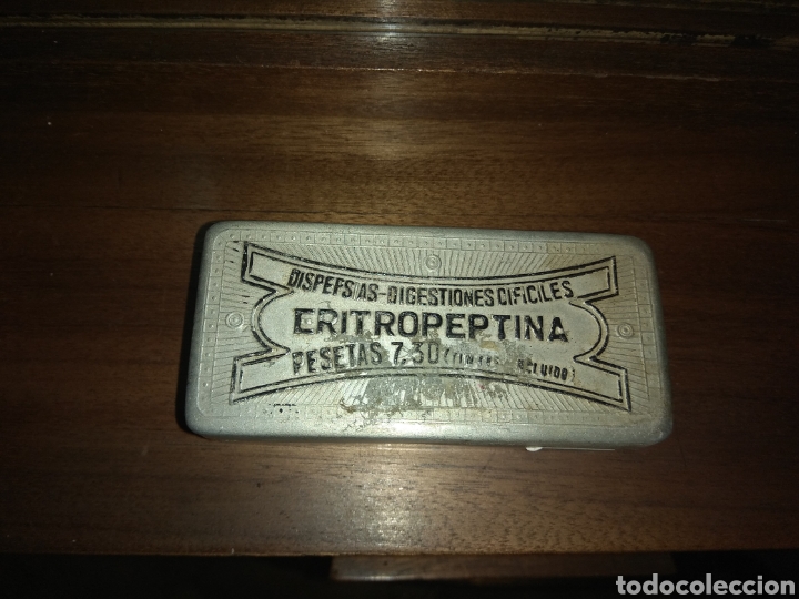 Boxes and metal boxes: Antigua Caja de Farmacia Eritropeptina - Dispepsias - Digestiones Dif&iacute;ciles - Dolor de Estomago -