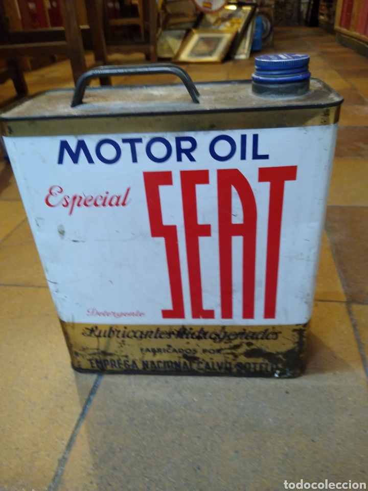 Cajas y cajitas met&aacute;licas: Lata motor Oil Seat para motores de gasolina 5 litros