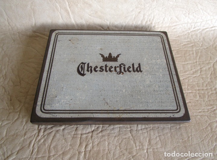 Blechdosen und Kisten: caja metalica tabaco chesterfield made in usa virginia 14,5 cm x 11,5 cm x 1,5 cm