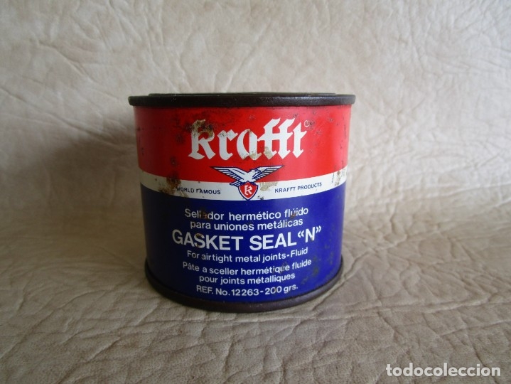 Boxes and metal boxes: antiguo bote krafft sellador hermetico fluido para uniones metalicas