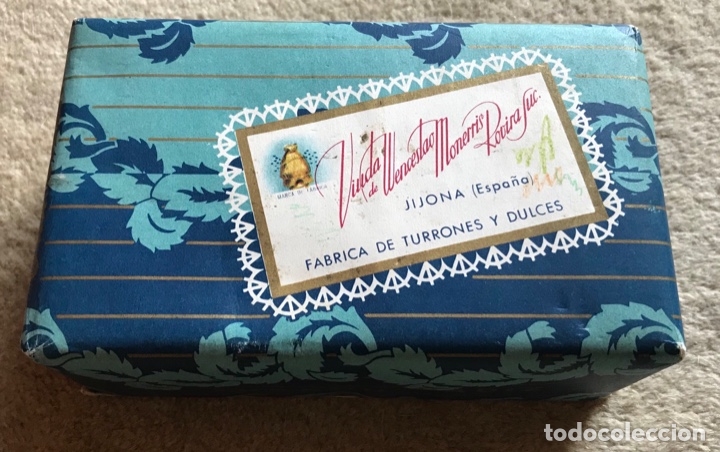 Cajas y cajitas met&aacute;licas: Caja f&aacute;brica de turrones y Dulces Viuda Wenceslao Monerris Rovira - Jijona (Alicante) - Turr&oacute;n C&aacute;diz