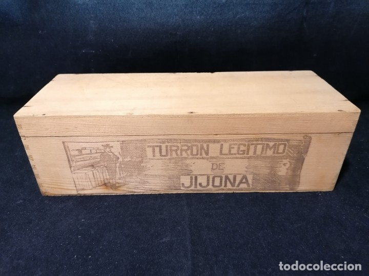 Bo&icirc;tes et petites bo&icirc;tes m&eacute;talliques: Caja de madera de turron lejitimo Jijona