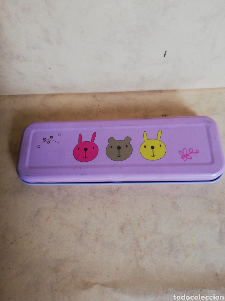Cajas y cajitas met&aacute;licas: Caja infantil para lapiceros - Foto 3