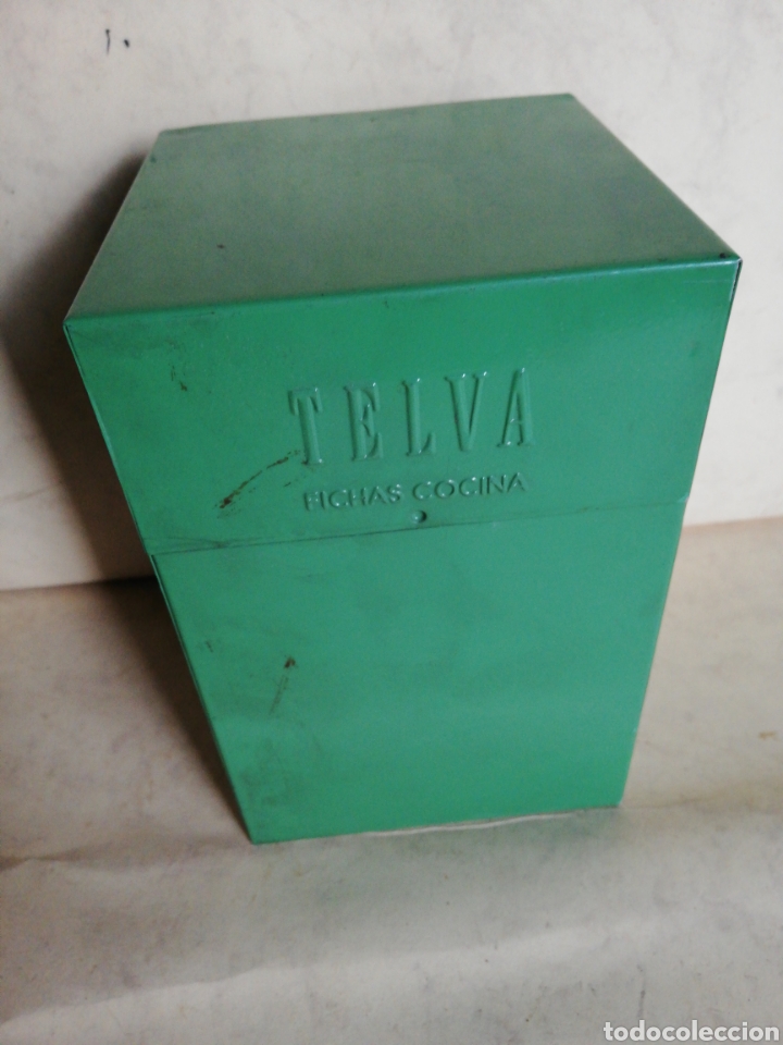 Casse e cassette metalliche: Caja met&aacute;lica de la revista telva para coleccionar fichas de cocina