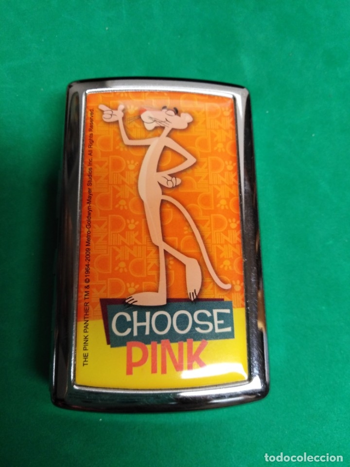 Cajas y cajitas met&aacute;licas: Pitillera Pantera Rosa - Foto 1