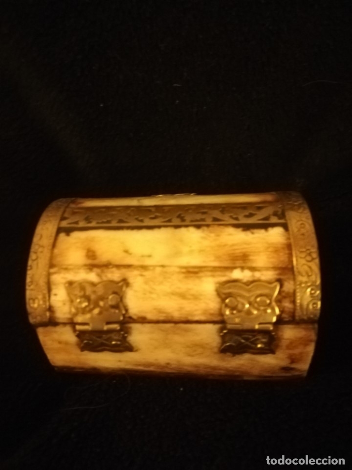 Cajas y cajitas met&aacute;licas: Joyero mini de hueso - Foto 3