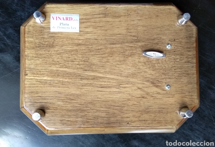 Cajas y cajitas met&aacute;licas: JOYERO MUSICAL ,,MADERA Y PLATA - Foto 7