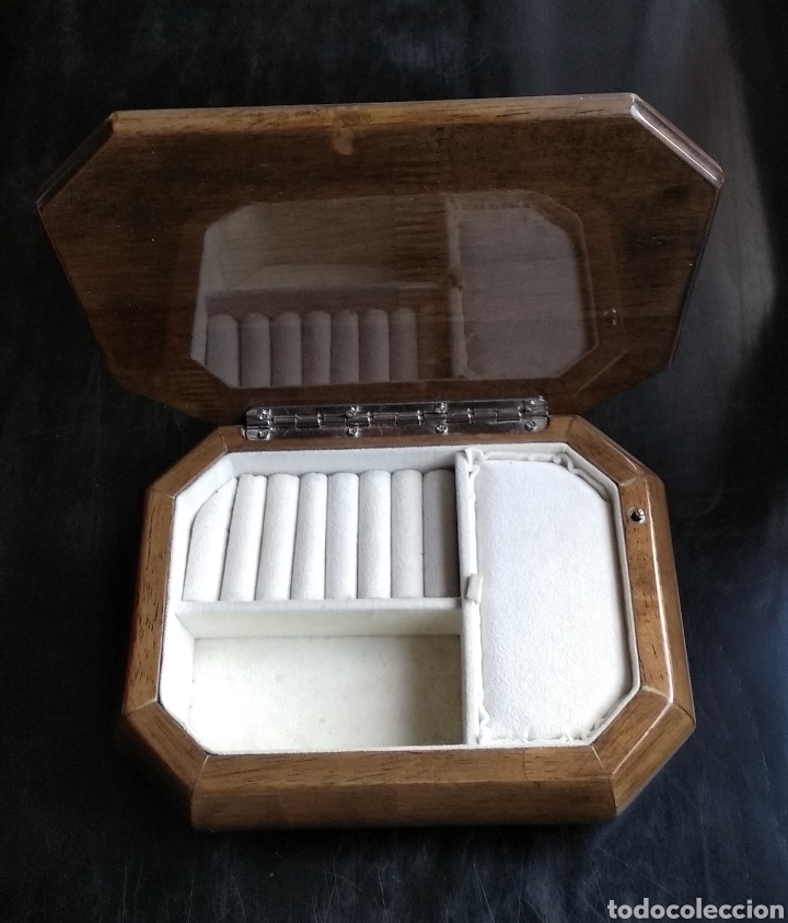 Cajas y cajitas met&aacute;licas: JOYERO MUSICAL ,,MADERA Y PLATA - Foto 8