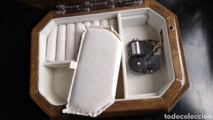 Cajas y cajitas met&aacute;licas: JOYERO MUSICAL ,,MADERA Y PLATA - Foto 13
