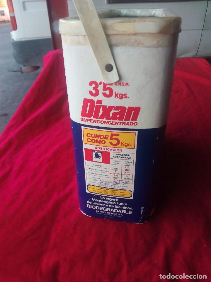Cajas y cajitas met&aacute;licas: CAJA DETERGENTE DIXAN VACIA - Foto 4