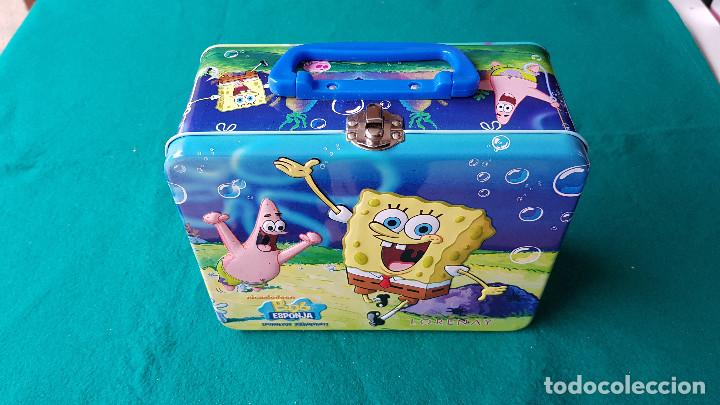 Cajas y cajitas met&aacute;licas: MALETIN CAJA BOB ESPONJA (2011)