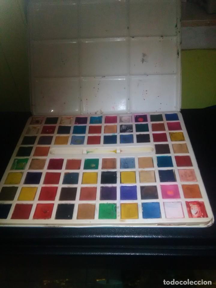 Cajas y cajitas met&aacute;licas: Caja acuarelas de micky - Foto 2