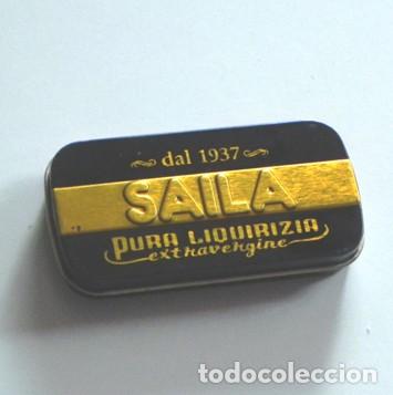 Cajas y cajitas met&aacute;licas: CAJITA MET&Aacute;LICA SAILA - TEN&Iacute;A CARAMELOS DE REGALIZ - VAC&Iacute;A - CAJA PEQUE&Ntilde;A DE METAL - ITALIANA ITALIA