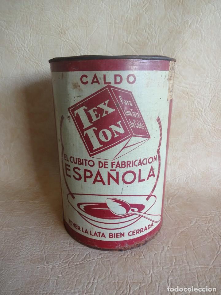 Boxes and metal boxes: bote metalico lata de cubitos texton 1000 cubitos 25 cm de alto x 17 cm diametro barcelona