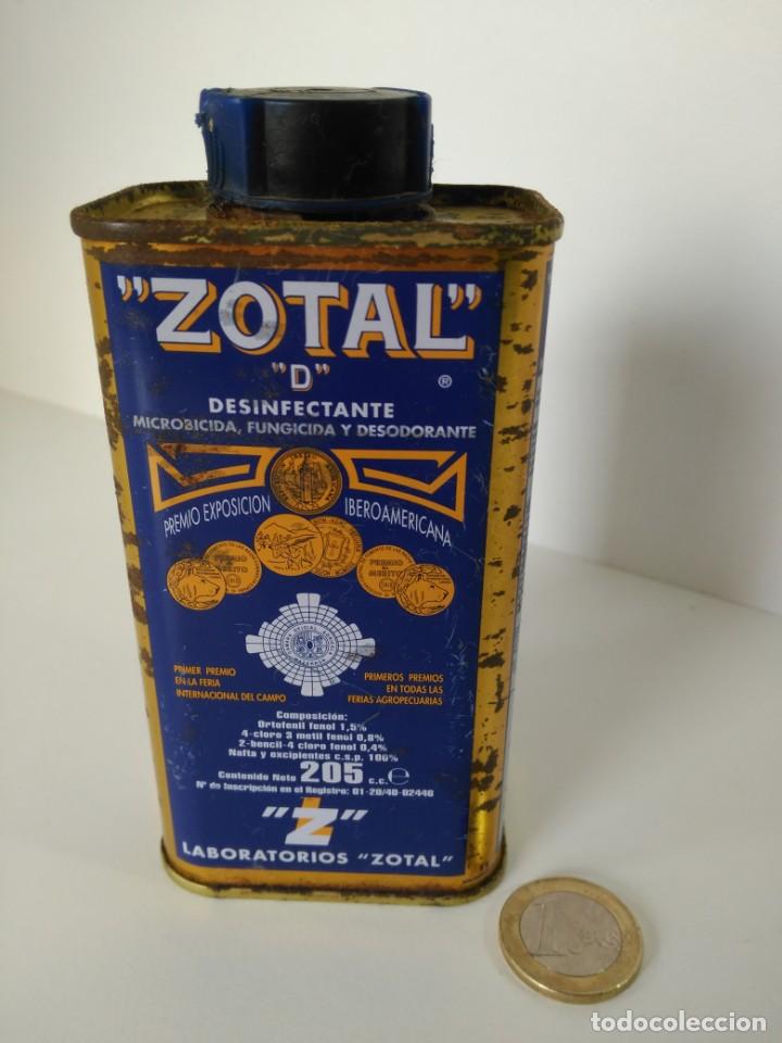 antiguo bote lata pequeño *zotal* desinfectante - Compra venta en  todocoleccion