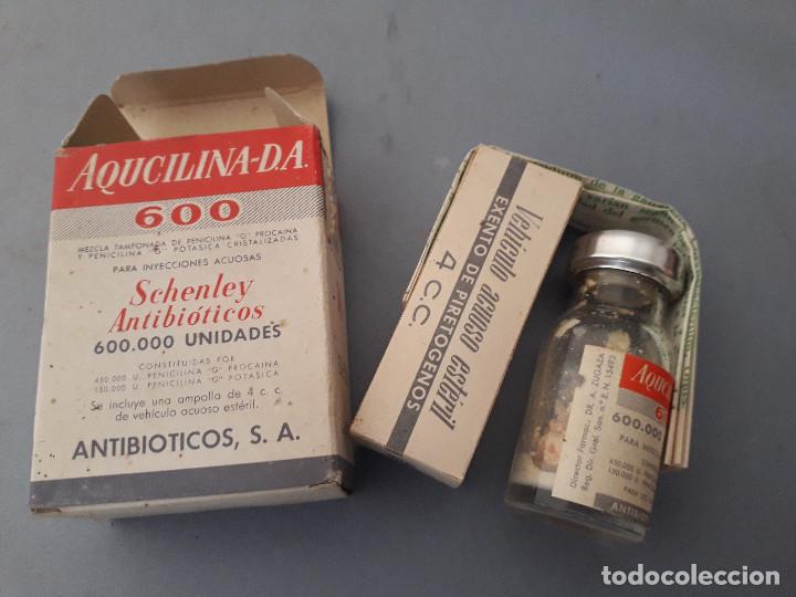 Cajas y cajitas met&aacute;licas: caja de farmacia: aqucelina-da schenley antibioticos, caduca 1970