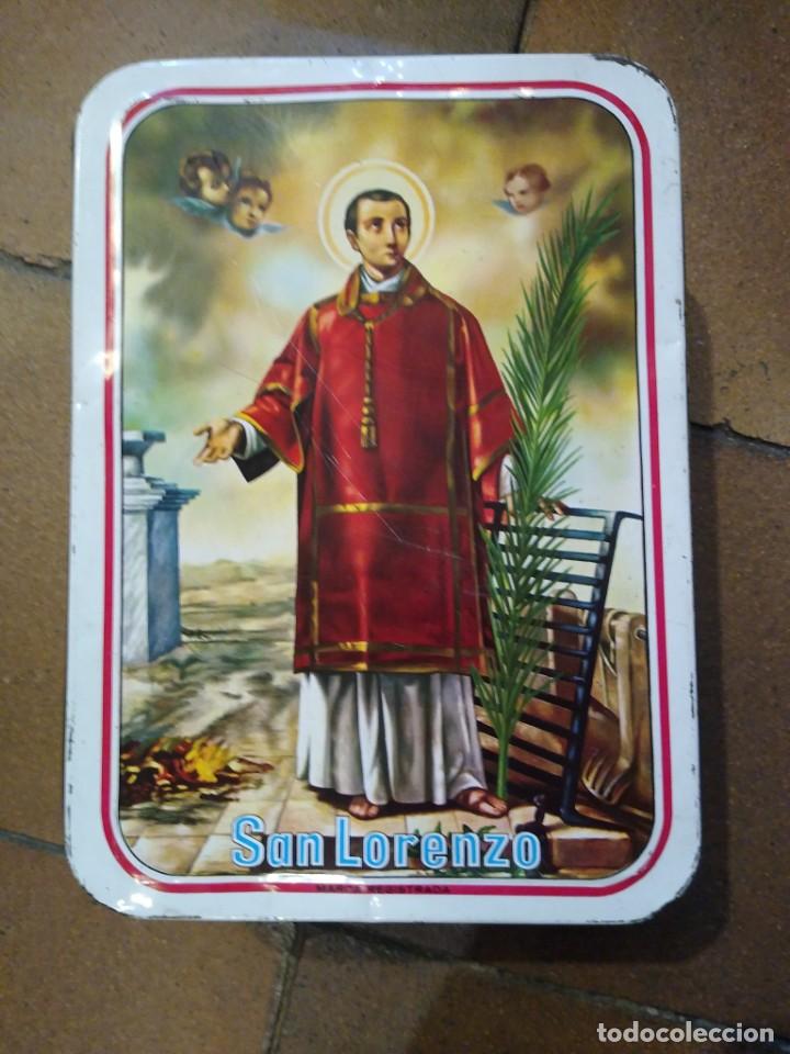 Cajas y cajitas met&aacute;licas: San Lorenzo caja met&aacute;lica Lorenzo Estepa Aguilar. Puente Genil.