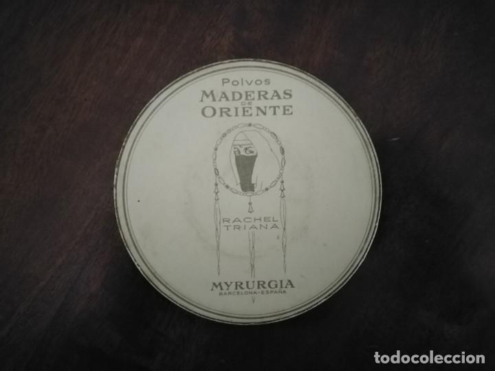 Cajas y cajitas met&aacute;licas: Caja de Maderas de Oriente. Polvos sin abrir. - Foto 4