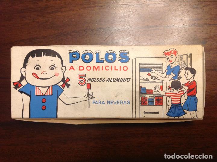 Caixas e caixinhas met&aacute;licas: Antiguas cajitas para fabricar polos en nevera. Sin usar