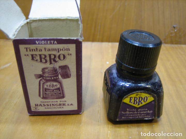 Cajas y cajitas met&aacute;licas: Antiguo bote de tinta tampon Ebro