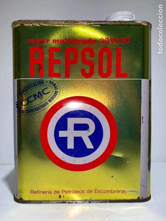 Bo&icirc;tes et petites bo&icirc;tes m&eacute;talliques: ANTIGUA LATA REPSOL 2 LITROS