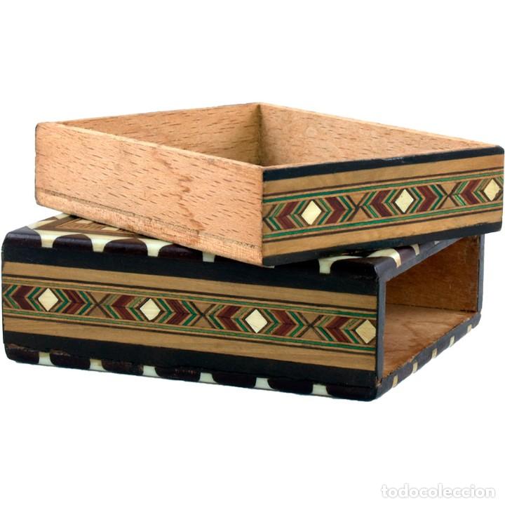 Cajas y cajitas met&aacute;licas: CAJA ANTIGUA. MARQUETERIA - Foto 7
