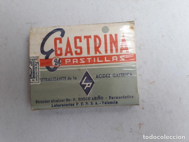 Cajas y cajitas met&aacute;licas: caja de farmacia/ medicamento de a&ntilde;os 50/60 aprox: gastrina pastillas, lab pensa (sin abrir)