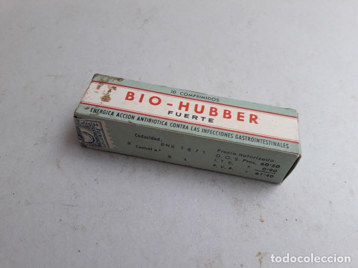 Cajas y cajitas met&aacute;licas: caja de farmacia/ medicamento de a&ntilde;os 50/60 aprox: bio hubber fuerte, lab hubber barcelona