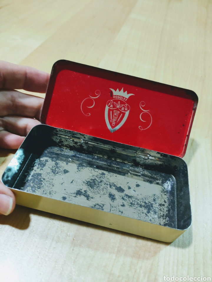 Cajas y cajitas met&aacute;licas: Lata puntitos Caprichos Tabu - Foto 3