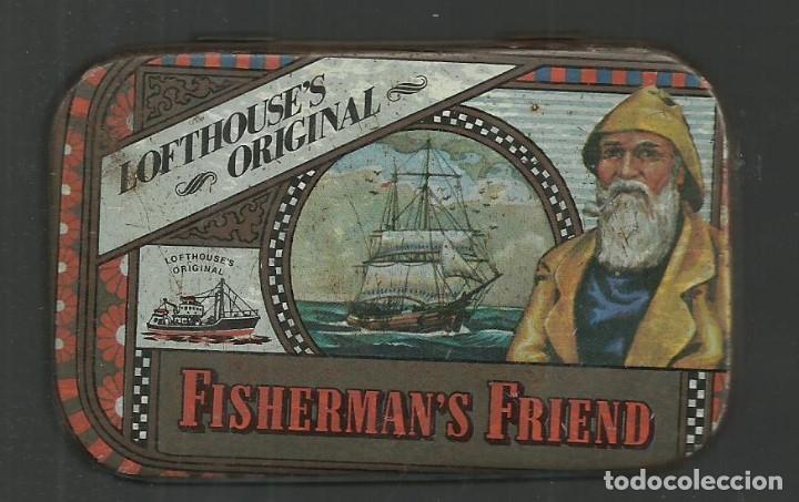 Bo&icirc;tes et petites bo&icirc;tes m&eacute;talliques: Caja de caramelos de metal Fisherman&rsquo;s Friend Lofthouse