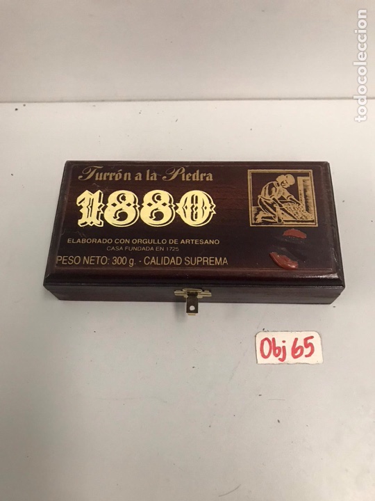 Cajas y cajitas met&aacute;licas: Caja madera turr&oacute;n - Foto 1