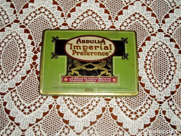 Cajas y cajitas met&aacute;licas: Cajetilla de tabaco antigua Abdullah - Foto 1