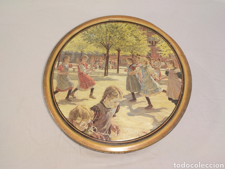 Bo&icirc;tes et petites bo&icirc;tes m&eacute;talliques: Caja de galletas &rdquo;The Danish Art Gallery&rdquo; gran tama&ntilde;o. C1