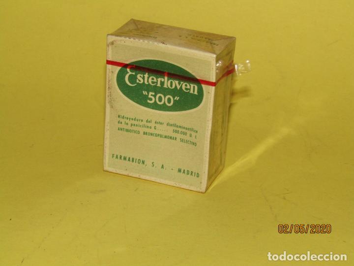 Boxes and metal boxes: Antigua Caja de Farmacia Medicina de Inyecci&oacute;n ESTERLOVEN 500 de Lab. FARMABION