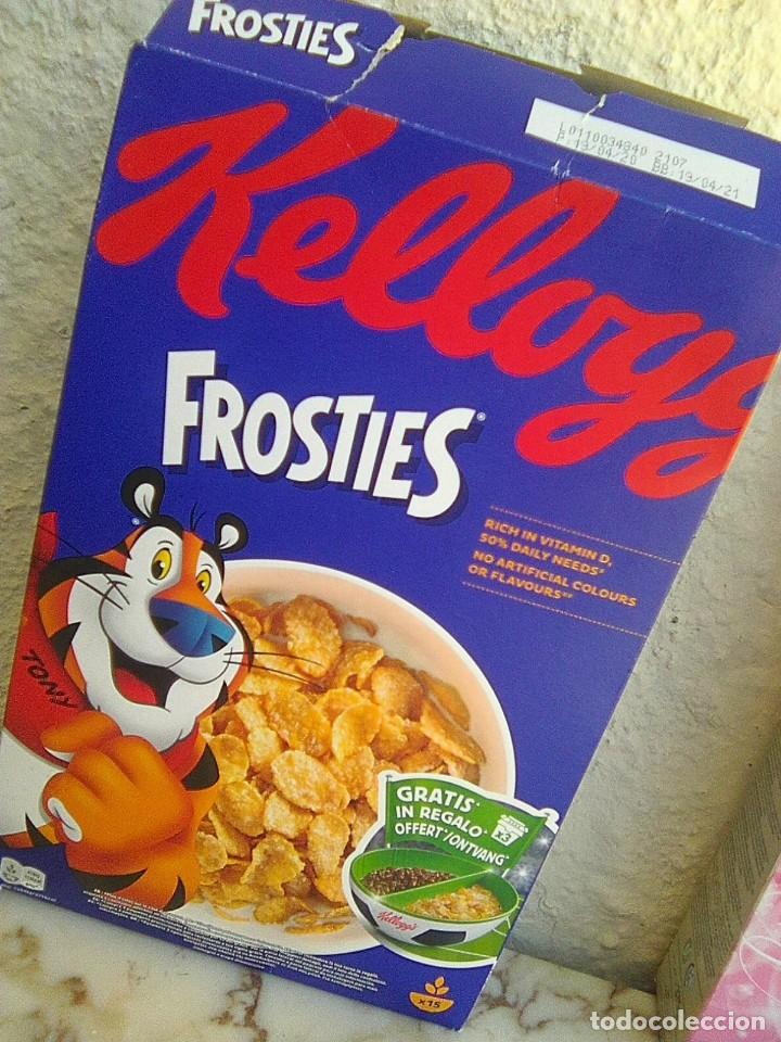 Caixas e caixinhas met&aacute;licas: Caja vac&iacute;a de Kelloggs Frosties