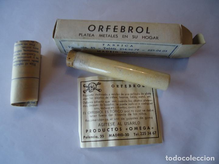 Bo&icirc;tes et petites bo&icirc;tes m&eacute;talliques: ANTIGUA CAJA DE PLATEAR METALES MARCA ORFEBROL. NUEVA SIN ABRIR EL CONTENIDO. -- 6