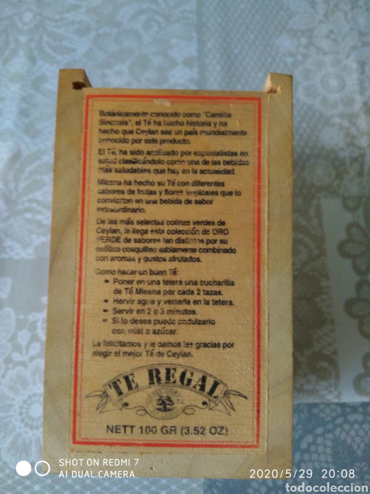 Cajas y cajitas met&aacute;licas: Caja de t&eacute; - Foto 2