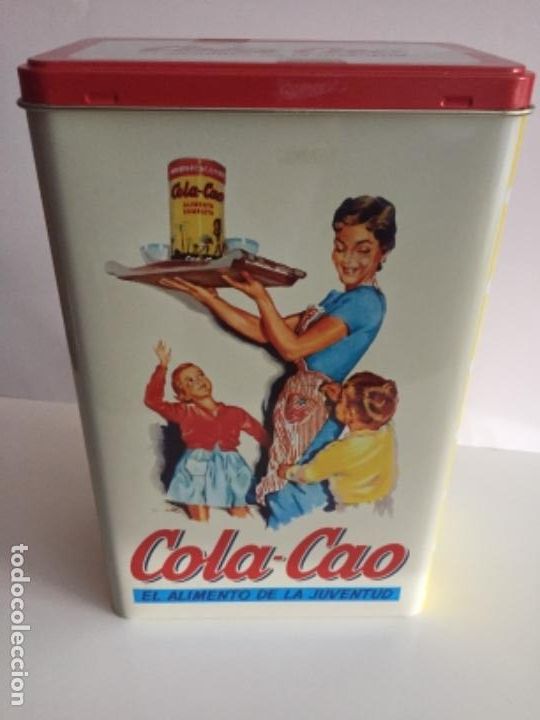 Cajas y cajitas met&aacute;licas: Cola-cao - envase de metal 23x8&rsquo;5x15cm
