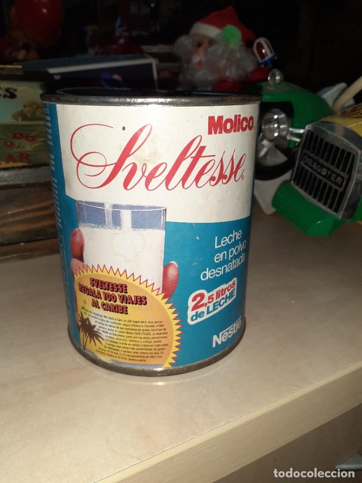 Cajas y cajitas met&aacute;licas: Lata de 250 grs. Molico Sveltesse Nestl&eacute;.100 viajes al caribe.Primeros 90.